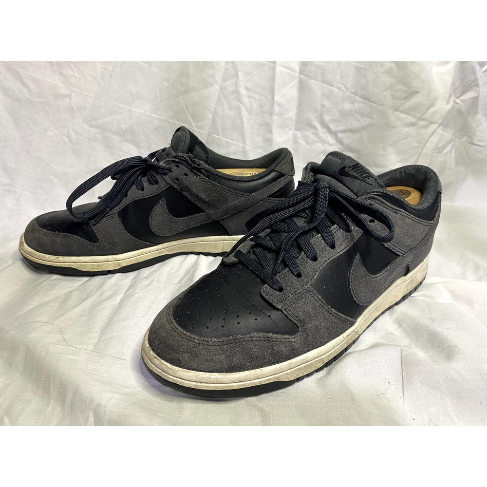 Nike Dunk Low Anthracite Suede Sneaker Gray/Black/White M8.5 W10 904234-004